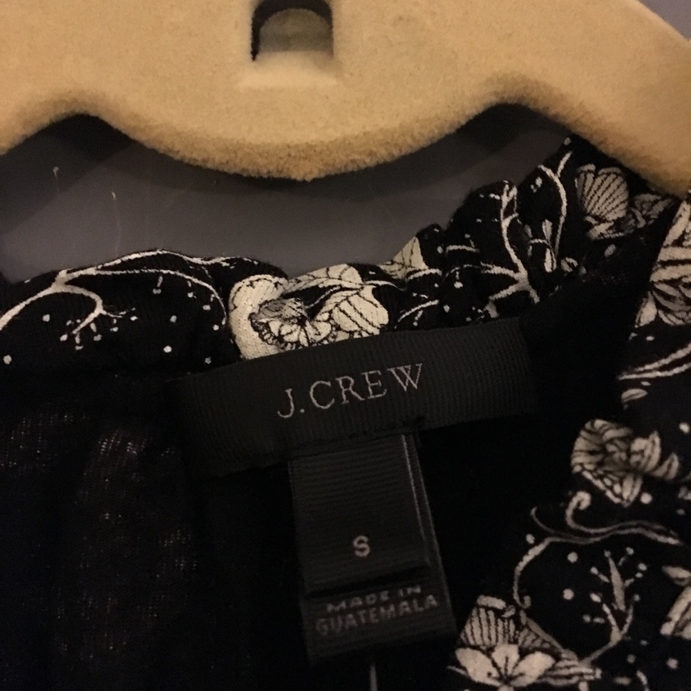 J.Crew Ruffle-Trimmed Tie-Front Top in Floral - Picture 5 of 7